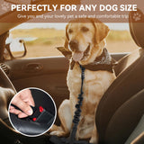 7 x Brand New 2 Pcs Retractable Dog Car Seat Belt Adjustable Pet Seat Belt Seat Belts with Elastic Bungee Buffer and Restraint Reflective Black  - RRP €142.8