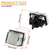 1 x RAW Customer Returns OZ-LAMPE LED license plate lighting for Merced-es Ben-z C-Class W204 C204 S204 CLS-Class W204 E-Class W212 C207 S212 S-Class W221 C216 SL-Class R231, license plate lights LED 2 pieces Canbus - RRP €21.34