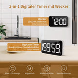 3 x RAW Customer Returns DOOMAY Digital Kitchen Timer - Magnetic Rechargeable Kitchen Alarm Clock, Brightness and Volume Adjustable, Ideal for Cooking, Classroom, Office and for Children, Teachers, Seniors - RRP €53.25