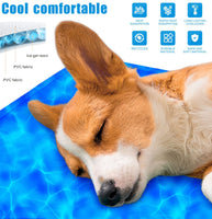 1 x Brand New Dolahovy Dog Cooling Mat, Pet Cooling Mat Durable Dog Ice Mat Waterproof Self Cooling Mat Dog Non-Toxic Gel Dog Cooling Bed for Cat Small Medium Large Dog Summer - RRP €20.4