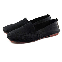 1 x RAW Customer Returns RVROVIC Women s Ballerina Flats Slip On Knit Dress Shoes Pumps Shoes Round Toe Women Flat - RRP €26.8