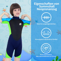 1 x RAW Customer Returns Summshall children s wetsuit, 2.5 mm neoprene children s wetsuit youth short long warming wetsuits thermal swimsuit for girls and boys for diving, swimming, surfing - RRP €43.99