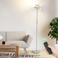 1 x RAW Customer Returns FIMEI floor lamp, continuously dimmable 3000K - 6000K color temperatures, remote control touch independent control, easy on the eyes, uplighter floor lamp for living room - RRP €69.99