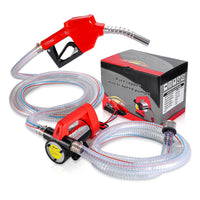 1 x RAW Customer Returns Pindex diesel pump, heating oil pump, self-priming 12V 175W 50 L min, oil suction pump 12V diesel pump, oil pump, heating oil pump, oil change pump with automatic diesel nozzle, for trucks, cars, diesel cars - RRP €108.5