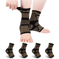 2 x Brand New Plantarelief 2 Pairs Copper Compression Socks, Plantar Fasciitis Compression Socks, for Men and Women, Plantar Fasciitis, Sports Band Damage, - RRP €39.7