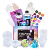 1 x RAW Customer Returns LET S RESIN Epoxy Resin Kits for Beginners with Molds, 500ml Clear Epoxy Resin with Resin Accessories - RRP €20.4