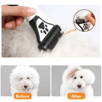 5 x Brand New Dog brush undercoat, undercoat brush dogs, pet brushes rounded blade double-sided undercoat comb for dog grooming and hair removal - RRP €90.0