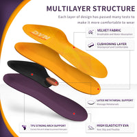 1 x RAW Customer Returns High Arch Support Insoles, DynWalker Metatarsal Pads Women men, Plantar Fasciitis, Achilles Tendonitis, Heel Spur, XL - RRP €22.3