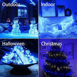 1 x RAW Customer Returns LED fairy lights 100M 1000 LED, copper wire blue Halloween Christmas lighting waterproof with 8 modes outdoor decoration for rooms, indoors, Christmas, trees, garden, party, wedding, holiday decoration - RRP €42.99