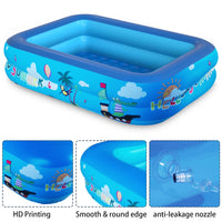 1 x RAW Customer Returns Inflatable pool, inflatable paddling pool, children s pool, children s paddling pool, swimming pool, inflatable pool, inflatable children s pool, baby pool - RRP €24.99