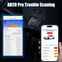 1 x RAW Customer Returns XTOOL AD20 Pro OBD2 Diagnostic Tool, Wireless Car Diagnostic Tool with Full System Diagnosis, Oil Reset, Performance Test, Engine Error Code Reader for iOS and Android, Lifetime Update - RRP €49.18