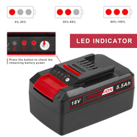 1 x RAW Customer Returns LabTEC X-Change Battery 5500mAh Replacement for Einhell Power X-Change Battery Compatible with all 18 V Einhell Tools Batteries with LED Display - RRP €41.99