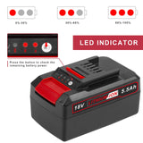 1 x RAW Customer Returns ASUNCELL 18V 5500mAh Tool Battery Replacement for Einhell Power X-Change Battery Compatible with All 18 V Einhell Tools Li-Ion Battery with LED Display for Einhell Battery - RRP €37.99