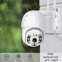 1 x RAW Customer Returns BESDERSEC Outdoor WiFi Surveillance Camera with 64G Card, 3MP IP Waterproof IP66 with Two-Way Audio, 60M Color Night Vision Motion Detection - RRP €63.99