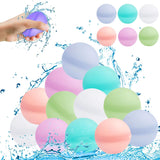 8 x Brand New Pack of 12 reusable water bombs, refillable water bombs, magic splashy balls, happy water bombs, reusable self sealing water bomb balloons, self-sealing water bombs, silicone water bombs - RRP €81.3