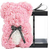 1 x RAW Customer Returns UYKJKWRT Rose Bear, Rose Bear Gift for Women, Red Rose Flower Bear with Gift Box, Romantic Rose Teddy Bear Gift for Her, Christmas, Valentine s Day, Birthday, Mother s Day, Anniversary, Wedding - RRP €25.2