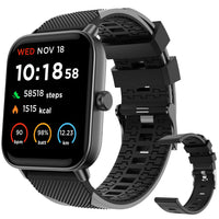 1 x RAW Customer Returns HUYVMAY Smartwatch Fitness Tracker for Men Women, Alexa Built-in IP68 Waterproof Watch with DIY and 120 Watch Faces 100 Sports Modes Heart Rate Monitor Sleep Monitor, Fitness Watch for iOS Android - RRP €51.08