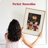 3 x Brand New RICUVED Christmas Diamond Painting Set, 5D Diamond Painting Pictures Children Diamond Painting Pictures Christmas Diamond Painting Pictures Kits Full Cross Embroidery Kits for Home Decor Wall 30x40cm - RRP €25.2