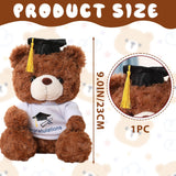 1 x Brand New Metaparty Graduation Bear Teddy Bear Plush Toy,Graduation Bear,Teddy Plush Bear,Graduation Bear,Graduation Bear,Exam Bear,Diploma Bear with Graduation Cap,Graduation Gift,Graduation Gift Graduation Party Decoration - RRP €13.1