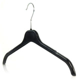 1 x RAW Customer Returns Hangerworld 15 Space Saving Black Coat Hangers 43cm Robust Plastic - RRP €19.59