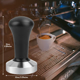 1 x RAW Customer Returns Ezebesta 53 mm coffee tamper black aluminum handle and 304 stainless steel base espresso barista stamp for portafilter coffee machine accessories - RRP €17.99