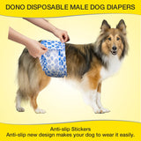 1 x Brand New Dono Disposable Dog Diapers for Male Dogs, Non-Slip New Upgrade for Male Dogs, Puppies, with Super Absorbent and Leak-Proof Design, Used for Excitable Urination, Incontinence, Surgery - RRP €20.4