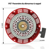 1 x RAW Customer Returns 1PZ FPS-X39 Starter with recoil function Recoil Starter Pull Start Replacement for Honda GX340 GX390 GX610 GX620 188F 11HP 13HP 28400-ZEE3-W01ZA Generator Engine Starter Jump Starter Reverse Starter - RRP €29.82