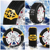 1 x RAW Customer Returns Car tire snow chains, TOTMOX 8 pieces car TPU snow chain universal quick assembly, for tire width 165-285mm 6.5 -12 , winter tire chains for trucks SUV ATV, portable tire snow claws - RRP €63.56