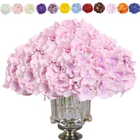 1 x Brand New Cotemdery 10pcs Artificial Silk Hydrangeas with Stem for Flower Arrangements, Centerpieces, Wedding and Home Decor, Light Purple - RRP €22.8