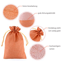 1 x RAW Customer Returns SXUUXB 20 Pieces 17x23cm Jute Bags Linen Drawstring Bags, Reusable Storage Bag Jewelry Bags Gift Bags for Weddings, Parties and Christmas Mixed Color  - RRP €22.99