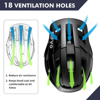 1 x RAW Customer Returns Bicycle helmet for men and women, SIFVO MTB helmet, bicycle helmet with visor, bicycle helmet, mountain bike helmet, road bike helmet, lightweight and adjustable, M L 54-62 cm  - RRP €35.99