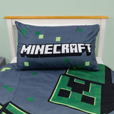 1 x RAW Customer Returns Minecraft Kids Single Duvet Cover Set Reversible Game Bedding - RRP €31.21