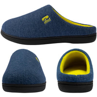 4 x RAW Customer Returns RockDove Men s Original Two-Tone Slippers with Memory Foam, 46 47 EU, Navy Blue and Yellow - RRP €91.96