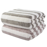 11 x Brand New VIVOTE Microfiber Bath Towel 70cmx140cm Striped Bath Towel Quick-drying Lint-free Soft Super Absorbent Bath Towel Microfiber Travel Towel Sauna Towels 2Pack Gray Purple  - RRP €296.89