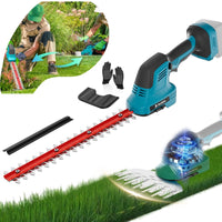 1 x RAW Customer Returns Cordless grass shears for Makita 18V, 2 in 1 grass and shrub shears with shrub and grass shears blades for lawn backyard garden 11.8in 5.9in cutting width, tool-free blade change, bare tool without battery - RRP €79.99