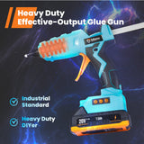 1 x RAW Customer Returns GoGonova hot glue gun, 20V cordless hot glue gun with LCD digital display, temperature adjustment, anti-drip nozzle and 12pcs 11mm glue sticks, ideal for DIY, repair battery included  - RRP €57.0