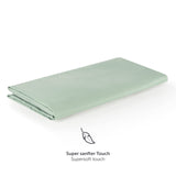 1 x RAW Customer Returns Blumtal Basic bed sheet 240x275 cm - bed sheet without elastic - OEKO-TEX certified bed sheet without elastic - sheet made of brushed microfiber fabric - bed sheet without elastic in Summer Green - Green - RRP €17.14