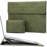 1 x RAW Customer Returns HYZUO 13.3-14 inch Laptop Sleeve Laptop Case with Stand Function for MacBook Pro 14 M3 M2 M1 Pro Max A2992 A2918 A2779 2024-2021, 13.5 Surface Laptop 6-1, MacBook Air 13, with Small Pocket, Olive Green - RRP €26.21