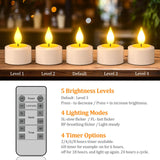 1 x RAW Customer Returns Yme LED Tea Lights Rechargeable with Timer, Pack of 12 Electric Tea Lights LED Candles Rechargeable Flickering with Remote Control Timer Function for Room Living Room Halloween Pumpkin Christmas Party Decoration - RRP €31.7