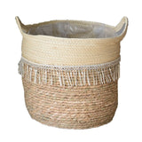 1 x RAW Customer Returns KMERCE seagrass plant basket large, woven basket, planter basket, flower pot boho, woven flower basket for houseplants, planter 25 cm diameter for indoors and outdoors - RRP €25.2