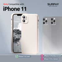 1 x RAW Customer Returns SURPHY Case Compatible with iPhone 11 Case Silicone, iPhone 11 Case 6.1 Inch, Flat Edge Silicone Mobile Phone Case for iPhone 11 6.1 Inch Silicone Slim Thin Protective Case Cover Stone  - RRP €16.14