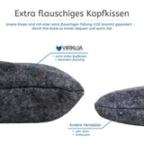 1 x Brand New VIIRKUJA felt cat cave in grey including cushion Suitable for e.g. IKEA Expedit Kallax shelf - Extra fluffy cushion - Particularly stable and warm - RRP €46.99