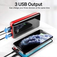 1 x RAW Customer Returns Bextoo Power Bank 27000mAh, High Capacity Power Bank with 3 Outputs and 2 Input USB Battery Pack with LED Digital Display Ultra Compact External Charger for Mobile Phones and Others - RRP €35.99