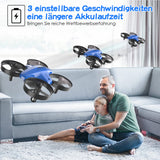 1 x RAW Customer Returns Mini Drone for Kids, RC Drone 3D Flip and Easy Headless Mode for Beginners Portable Pocket Quadcopter with 2 Batteries Children s Day Toy Gift - RRP €24.79