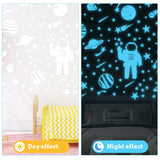 3 x Brand New 226 pieces luminous stars children s room wall sticker self-adhesive wall stickers wall stickers children s room boy girl, astronaut luminous stickers bedroom living room wall sticker - RRP €61.2