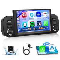 1 x RAW Customer Returns 2 64GB Android 13 Car Radio for FIAT Panda 2013-2020 Carplay Android Auto Touch Display 6.2 inch Car Radio with Navi WiFi EQ USB SWC Canbus Rear View Camera - RRP €219.99