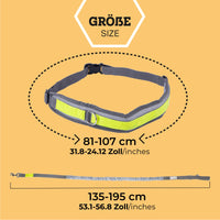 1 x Brand New vitazoo jogging leash for dogs with belly belt - elastic running leash with adjustable running belt - dog leash with belt bag reflective sections - jogging leash for dog - RRP €15.99