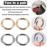 3 x Brand New 20 Pieces Round Spring Clips, Zinc Alloy O-ring 27 mm Welded Rings for Keychains, Backpacks 4 Colors  - RRP €82.8