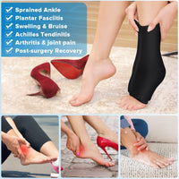 1 x RAW Customer Returns Ankle Foot Ice Pack Ankle Splint for Achilles Tendonitis Injuries, Gel Ice Pack for Hot and Cold Therapy, Flexible Cold Pack for Plantar Fasciitis, Swelling Pack of 1, XL  - RRP €30.68