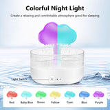 1 x RAW Customer Returns Rain Cloud Humidifier, 200ml, Mushroom Lamp Water Drops Rain Sounds Device with 7 Colors Night Light, Timer, 2-in-1 Aroma Diffuser Rain Cloud Humidifier for Room, Bedroom, Children s Room - RRP €40.33